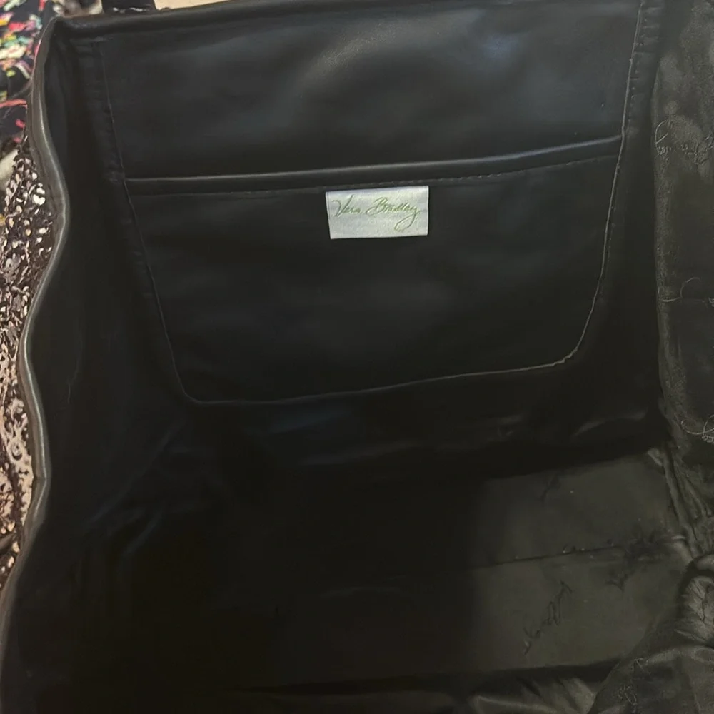 Vera Bradley Black/white Sequined tote bag - Picture 4 of 5